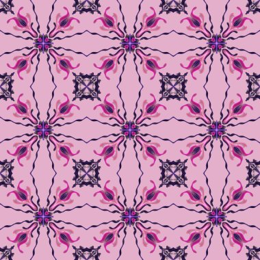 Kusursuz süs deseni, pembe duvar kağıdı.