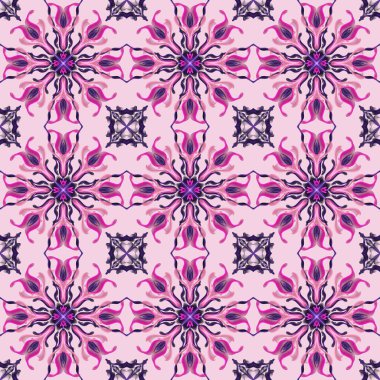 Kusursuz süs deseni, pembe duvar kağıdı.