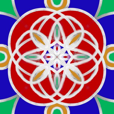 Kusursuz süs deseni, renkli arkaplan