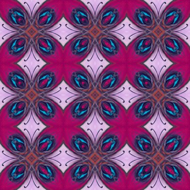 Kusursuz süs deseni, renkli arkaplan