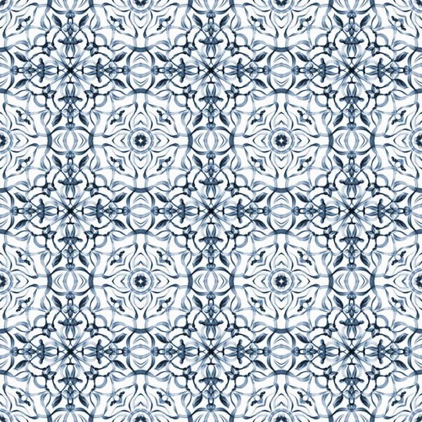 Kusursuz süs deseni, mavi arkaplan