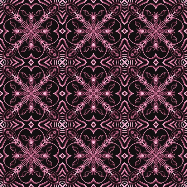 Patrón Ornamental Sin Costuras Fondo Pantalla Rosa — Foto de Stock