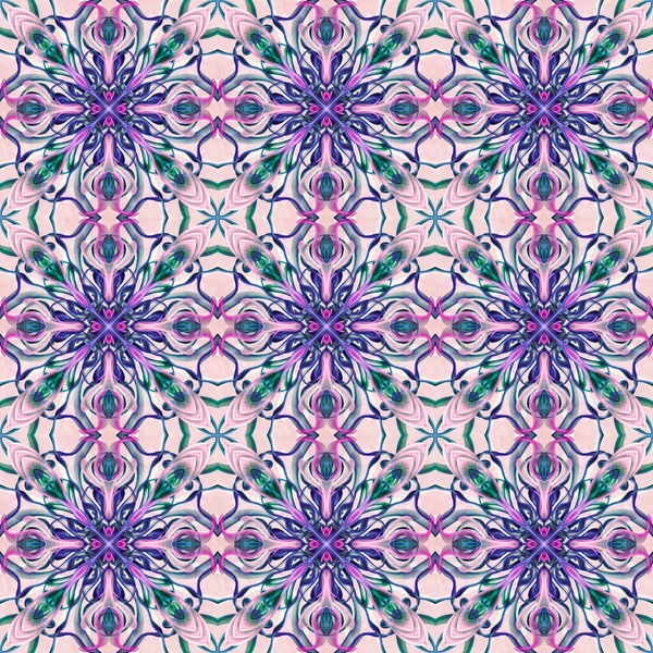 Patrón Ornamental Sin Costuras Fondo Pantalla Púrpura —  Fotos de Stock