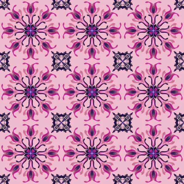 Kusursuz süs deseni, pembe duvar kağıdı.