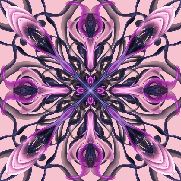 Bezszwowy Wzór Ozdobny Różowa Tapeta — Zdjęcie stockowe