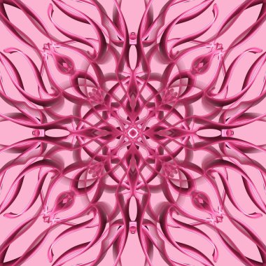 Simetrik şekli yatay ve dikey olarak tekrarlanan kusursuz soyut geometrik tek renkli yüzey deseni. Moda tasarımı, ev dekorasyonu, duvar kağıtları ve hediye paketleri için kullan.