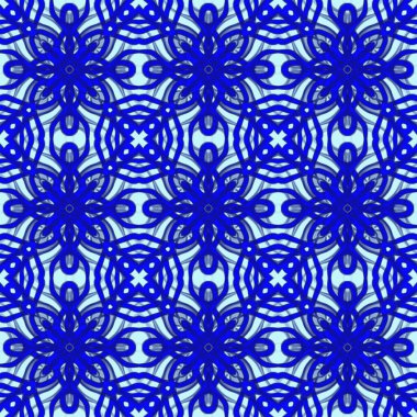 Simetrik olarak tekrar eden canlı renklerde kusursuz soyut geometrik çiçek yüzey deseni. Moda tasarımı, ev dekorasyonu, duvar kağıtları ve hediye paketleri için kullan.