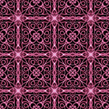 Simetrik şekli yatay ve dikey olarak tekrarlanan kusursuz soyut geometrik tek renkli yüzey deseni. Moda tasarımı, ev dekorasyonu, duvar kağıtları ve hediye paketleri için kullan.