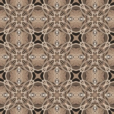 Simetrik şekli yatay ve dikey olarak tekrarlanan kusursuz soyut geometrik tek renkli yüzey deseni. Moda tasarımı, ev dekorasyonu, duvar kağıtları ve hediye paketleri için kullan.