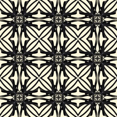 Simetrik şekli yatay ve dikey olarak tekrarlanan kusursuz soyut geometrik tek renkli yüzey deseni. Moda tasarımı, ev dekorasyonu, duvar kağıtları ve hediye paketleri için kullan.