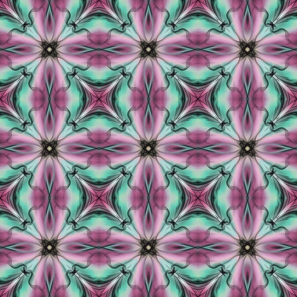Patrón Superficie Floral Geométrico Abstracto Sin Costuras Colores Vivos Que —  Fotos de Stock