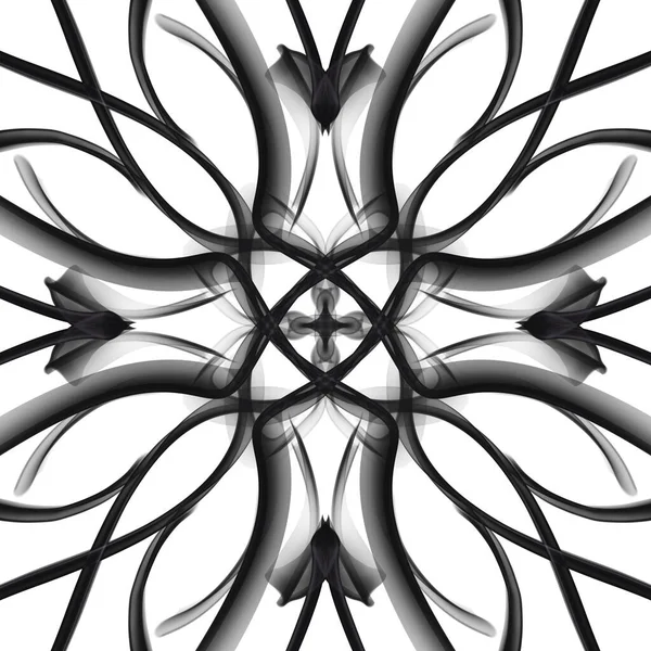 Patrón Superficie Floral Geométrico Abstracto Sin Costuras Colores Blanco Negro —  Fotos de Stock