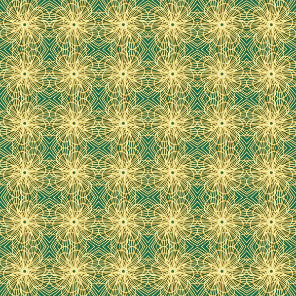 Patrón Superficie Floral Geométrico Abstracto Sin Costuras Color Dorado Con — Foto de Stock