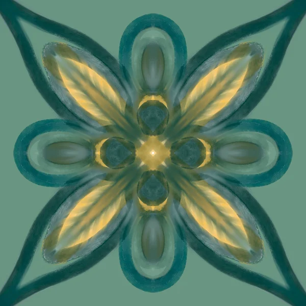 Bezešvé Abstraktní Geometrický Květinový Povrch Vzor Živých Barvách Opakující Symetricky — Stock fotografie