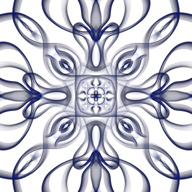 Kusursuz soyut geometrik çiçek yüzey deseni simetrik olarak tekrarlanıyor. Moda tasarımı, ev dekorasyonu, duvar kağıtları ve hediye paketleri için kullan.