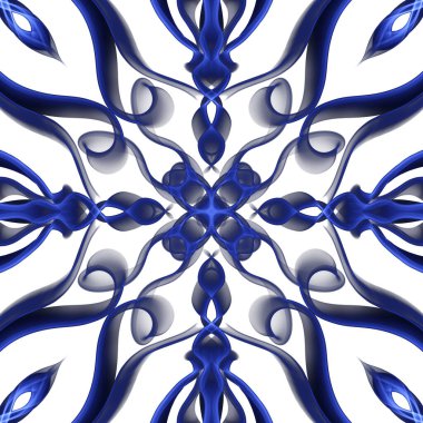 Kusursuz soyut geometrik çiçek yüzey deseni simetrik olarak tekrarlanıyor. Moda tasarımı, ev dekorasyonu, duvar kağıtları ve hediye paketleri için kullan.