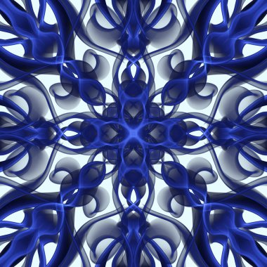 Kusursuz soyut geometrik çiçek yüzey deseni simetrik olarak tekrarlanıyor. Moda tasarımı, ev dekorasyonu, duvar kağıtları ve hediye paketleri için kullan.