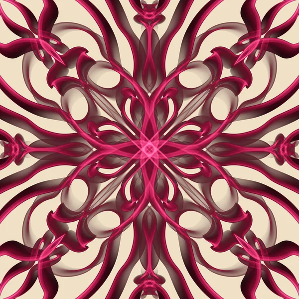 Kusursuz soyut geometrik çiçek yüzey deseni simetrik olarak tekrarlanıyor. Moda tasarımı, ev dekorasyonu, duvar kağıtları ve hediye paketleri için kullan.