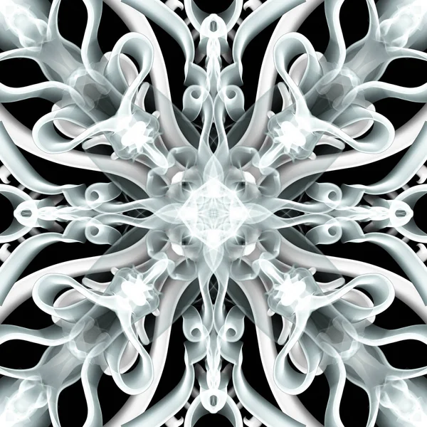 Płynny Abstrakcyjny Geometryczny Wzór Powierzchni Kwiatowej Kolorach Czarno Białym Powtarzający — Zdjęcie stockowe
