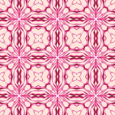 Simetrik şekli yatay ve dikey olarak tekrarlanan kusursuz soyut geometrik tek renkli yüzey deseni. Moda tasarımı, ev dekorasyonu, duvar kağıtları ve hediye paketleri için kullan.