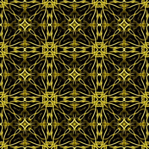 Bezszwowy Abstrakcyjny Geometryczny Kwiatowy Monochromatyczny Wzór Powierzchni Symetryczną Formą Powtarzającą — Zdjęcie stockowe