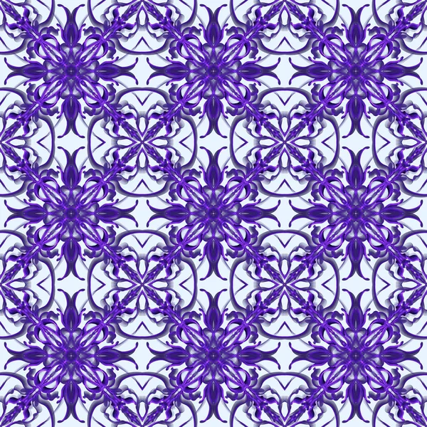 Varrat Nélküli Absztrakt Geometriai Virágos Felület Minta Szimmetrikus Formában Ismétlődő — Stock Fotó