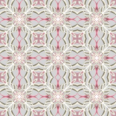 Simetrik şekli yatay ve dikey olarak tekrarlanan kusursuz soyut geometrik tek renkli yüzey deseni. Moda tasarımı, ev dekorasyonu, duvar kağıtları ve hediye paketleri için kullan.