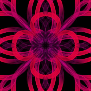 Kusursuz soyut geometrik çiçek yüzey deseni simetrik olarak tekrarlanıyor. Moda tasarımı, ev dekorasyonu, duvar kağıtları ve hediye paketleri için kullan.