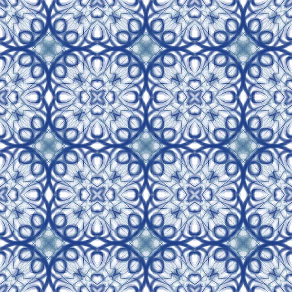 Patrón Superficie Floral Geométrico Abstracto Sin Costuras Que Repite Simétricamente — Foto de Stock