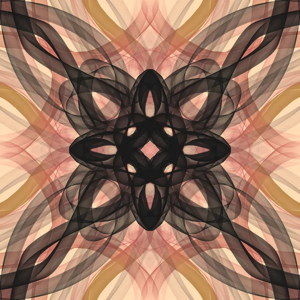 Nahtlose Abstrakte Geometrische Florale Oberflächenmuster Die Sich Symmetrisch Wiederholen Verwendung — Stockfoto
