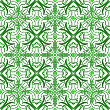 Simetrik olarak tekrar eden canlı renklerde kusursuz soyut geometrik çiçek yüzey deseni. Moda tasarımı, ev dekorasyonu, duvar kağıtları ve hediye paketleri için kullan.