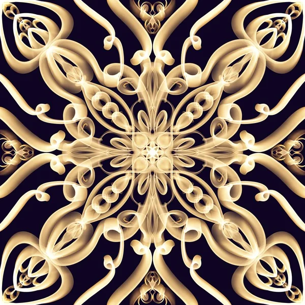 Бесшовный Орнаментальный Королевский Рисунок Поверхности Золотом Цвете Украшения Дома Модный — стоковое фото