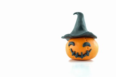 Clay Halloween pumpkin