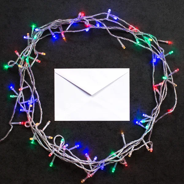 Envelop en Kerstmis decoratie — Stockfoto