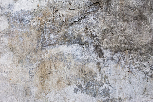 Old gray shabby wall