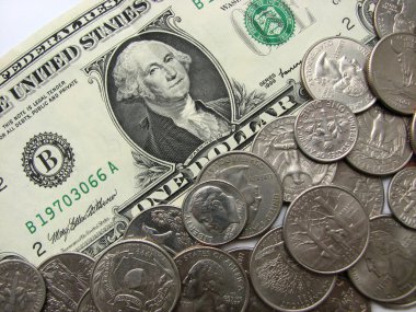 Bir dolar ve para, para, para biriminin ABD, süper makro modu