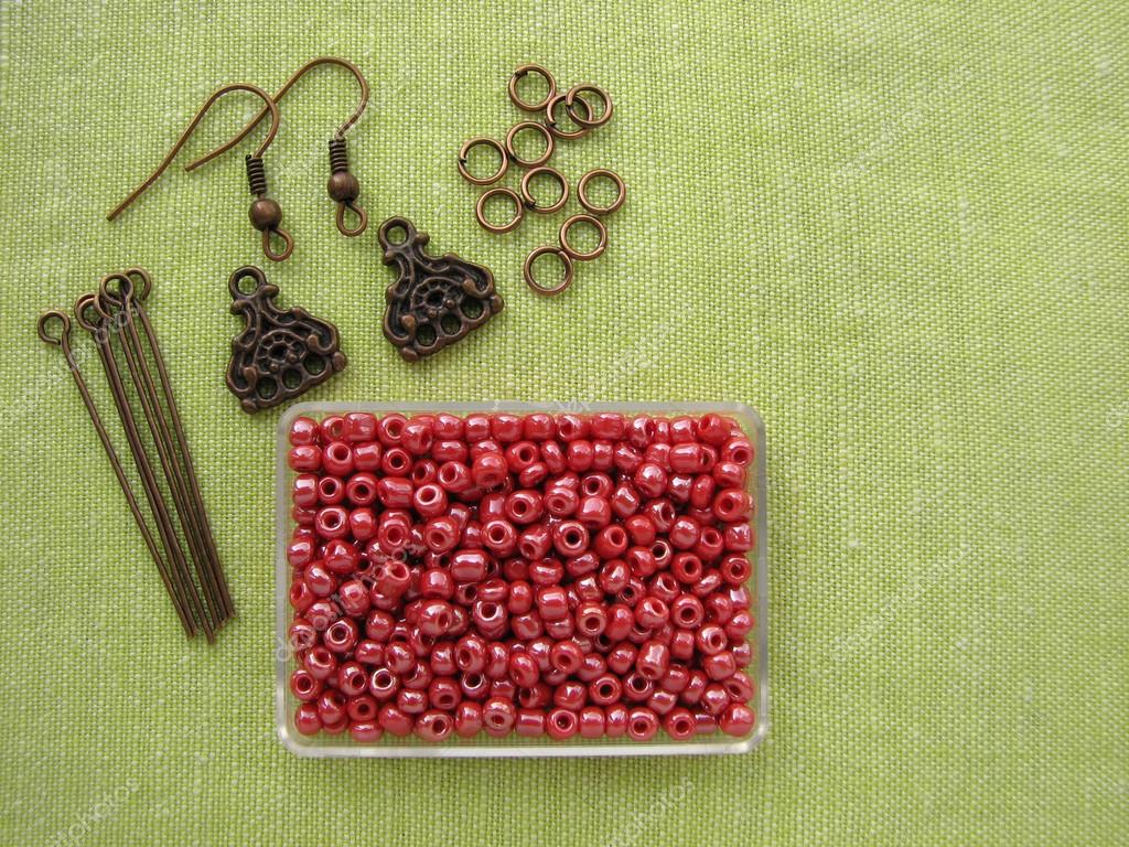 Beads And Pieces For Making Earrings Handmade Jewelry — Stock - Beads And Pieces For Making Earrings Handmade Jewelry – Stock Image beads and pieces for making earrings handmade jewelry — stock - beads and pieces for making earrings handmade jewelry – stock image