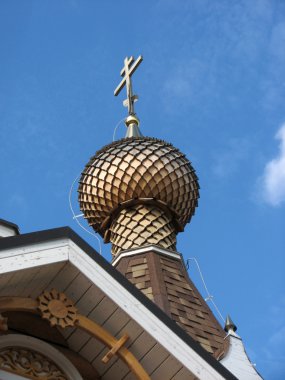 Ahşap kilisenin kubbesi