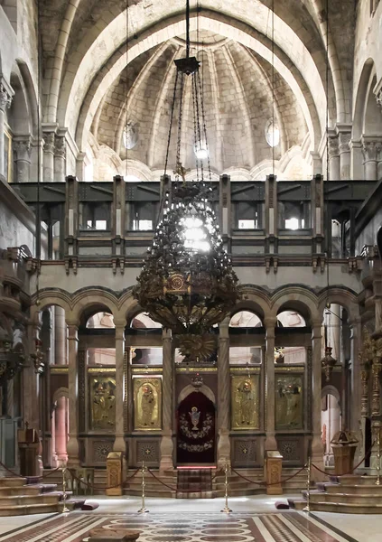 Igreja Santo Sepulcro Templo Ressurreição Cristo Jerusalém Vista Catholicon — Fotografia de Stock