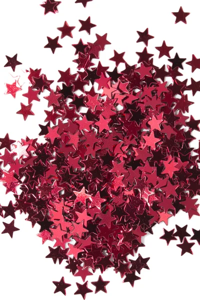 Red stars on white background — Stock Photo, Image