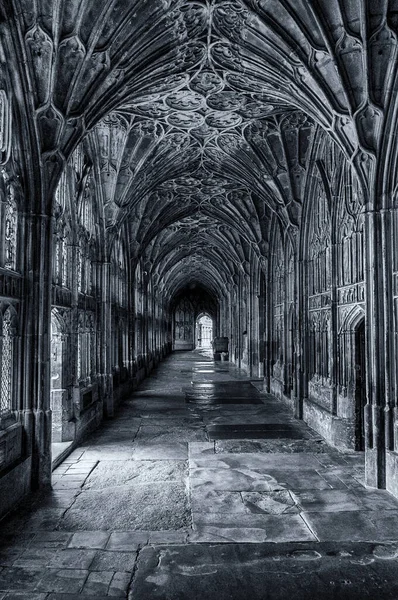 Der Kreuzgang Der Gloucester Cathedral Vereinigtes Königreich Oder Könnte Hogwarts — Stockfoto