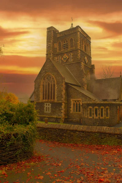Місцева Церква Віндермір Озері Велика Британія — стокове фото