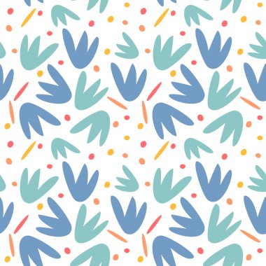 soyut vector floral Dikişsiz desen arka plan