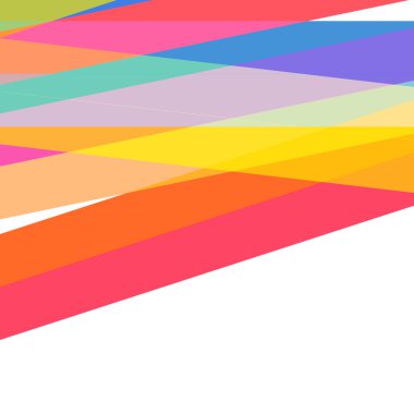 Vektör soyut renkli çizgili arka plan şablonu