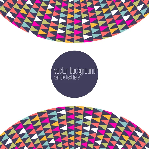 Plantilla de fondo de marco geométrico abstracto vectorial — Vector de stock