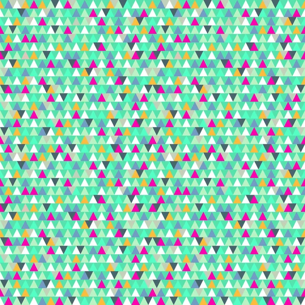 抽象的な幾何学的な三角形のシームレスなパターンのベクトルの背景 — ストックベクタ