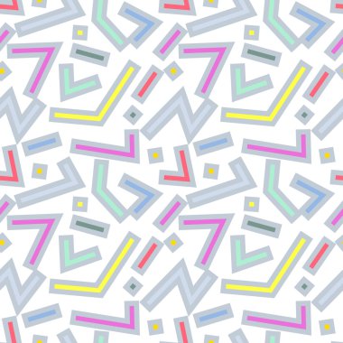 Vektör soyut hipster geometrik Dikişsiz desen arka plan