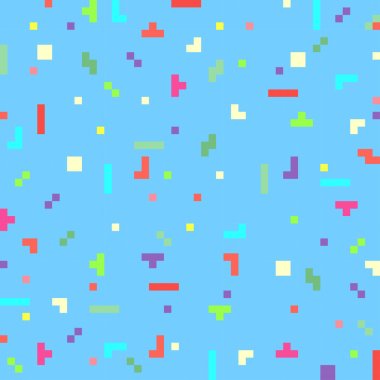 Vector abstract pixel art background template