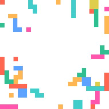 Vektör şirin soyut piksel sanat arka plan