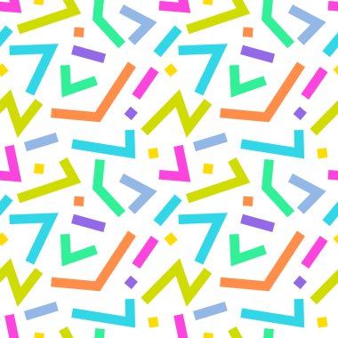 Vektör soyut geometrik Dikişsiz desen arka plan. Çizgiler, üçgen ve kare.